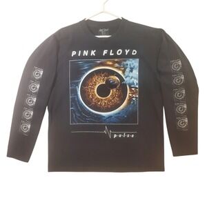 Rock Chang Pink Floyd Pulse Long Sleeve Shirt Mens Large Black Eye Graphic Tee
